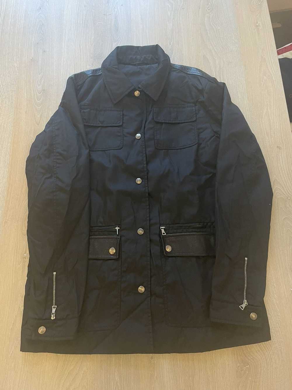 Prada Nylon Light Jacket with Leather Applications - image 2