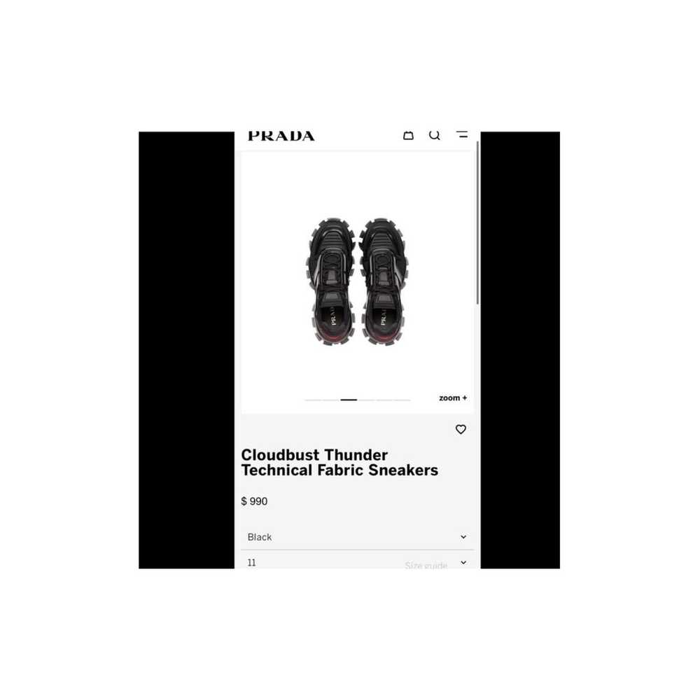 Prada Cloudbust Thunder leather low trainers - image 5