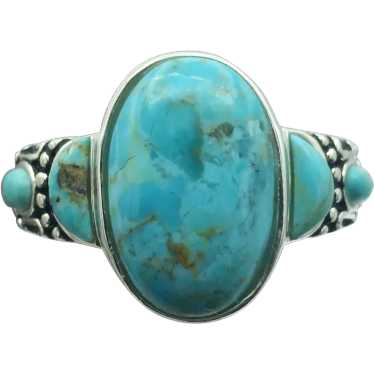 Sterling Silver Stabilized Turquoise Ring