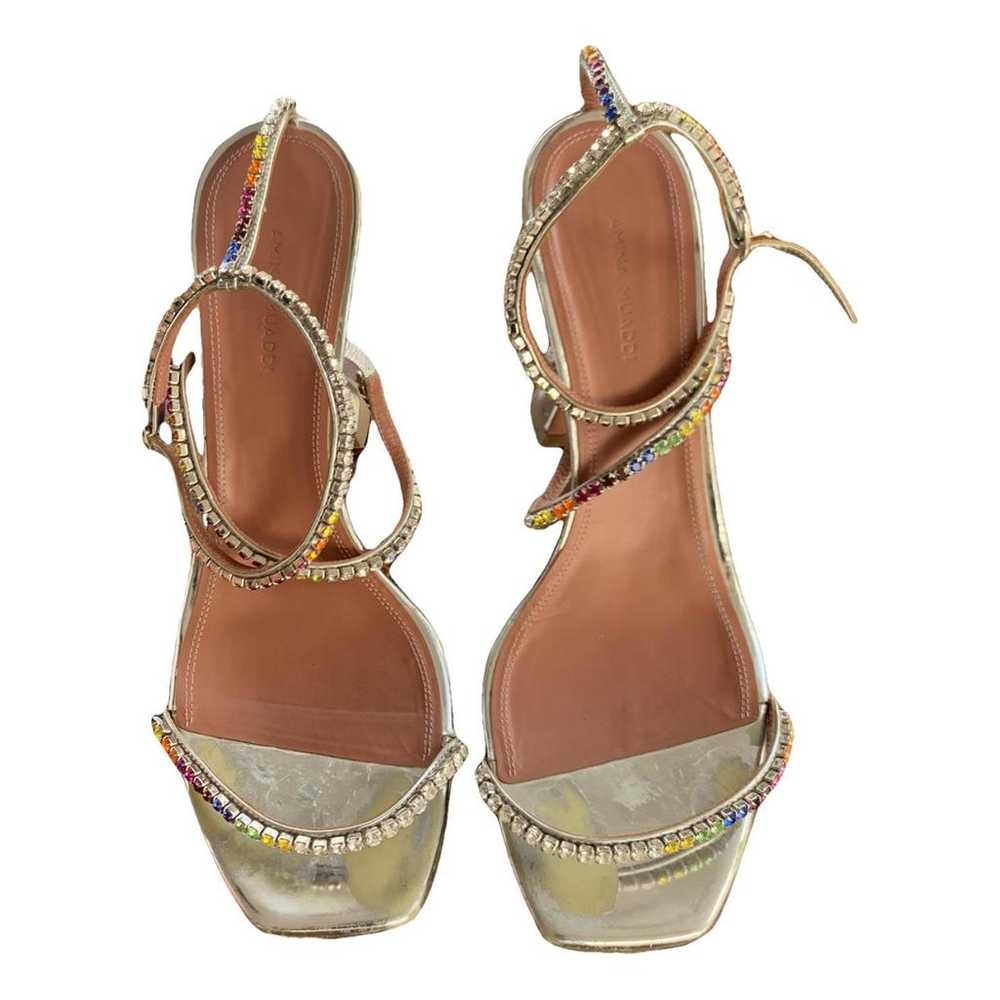 Amina Muaddi Gilda leather sandals - image 1