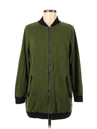 NY Collection Women Green Jacket M