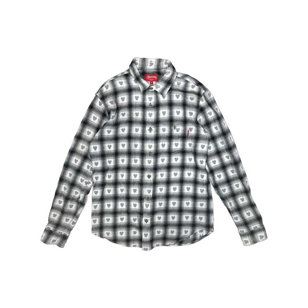 Supreme Supreme Hearts Flannel Button Up Shirt - image 1