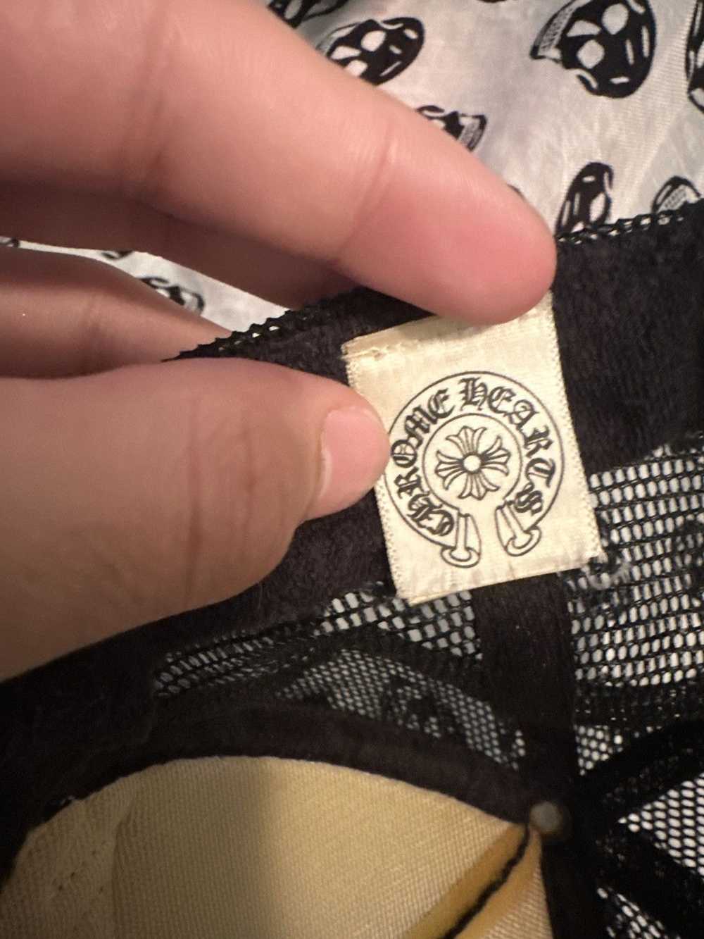 Chrome Hearts fuck leather trucker hat - image 3