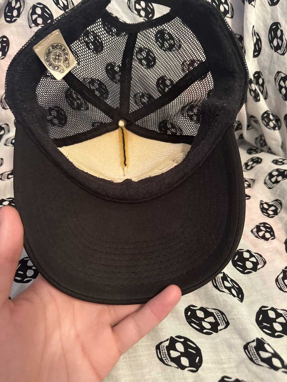 Chrome Hearts fuck leather trucker hat - image 5