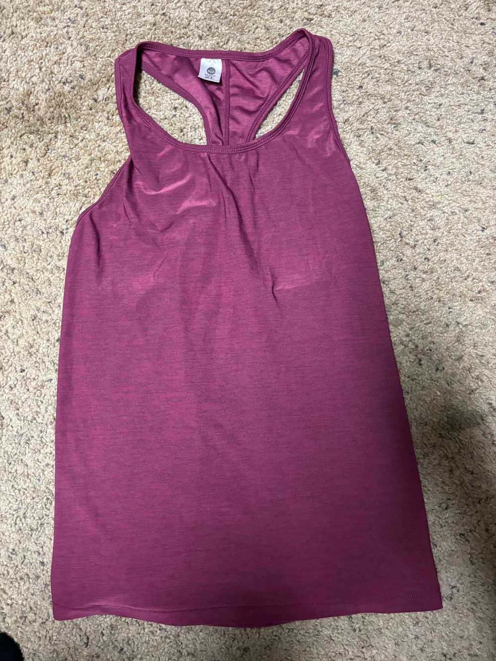 Senita Athletics Tie Back Tank - Merlot - image 4