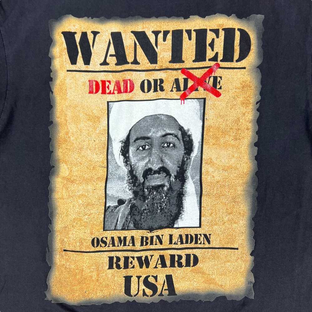 Vintage Vintage Y2K Osama Bin Laden Wanted Dead o… - image 4