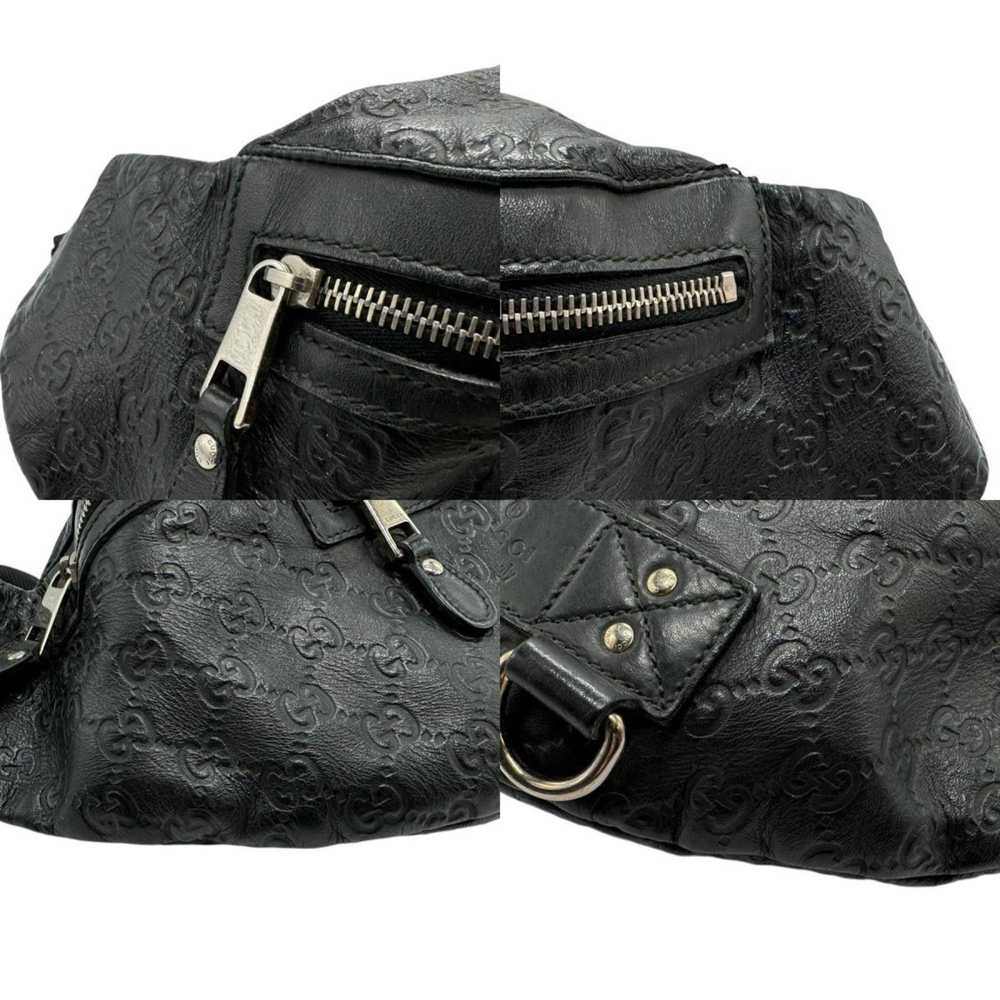 Gucci GUCCI Body Bag Guccissima Leather Black Men… - image 3