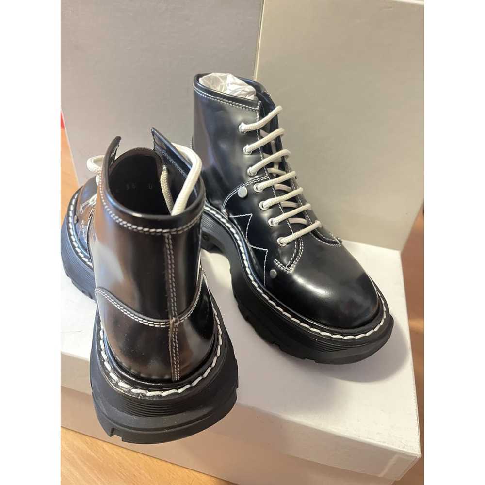 Alexander McQueen Leather biker boots - image 2