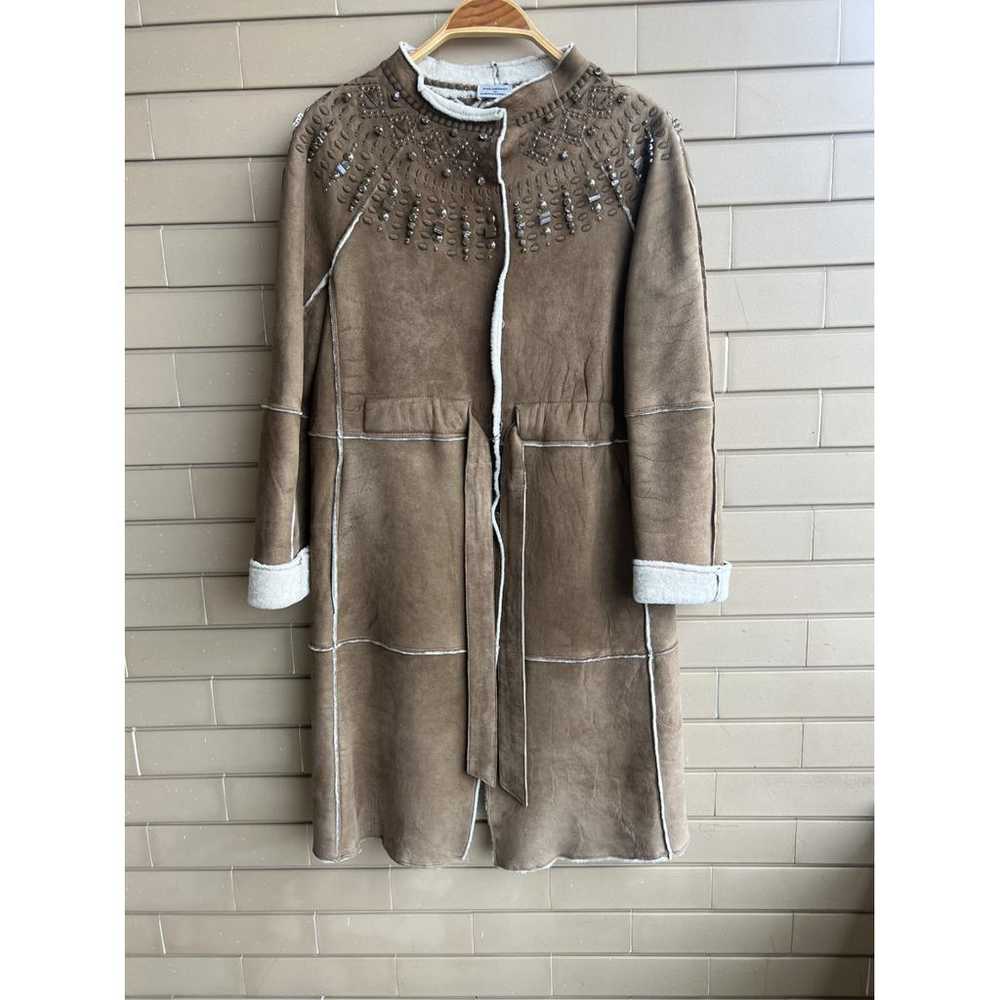 Philosophy Di Alberta Ferretti Leather coat