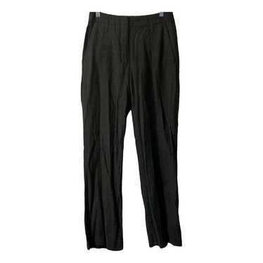 Straight pants RENÉ LEZARD Black size 38 FR in Viscose