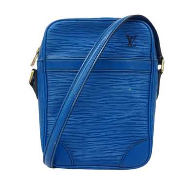 Louis Vuitton Danube Blue Leather Shoulder Bag (P… - image 1