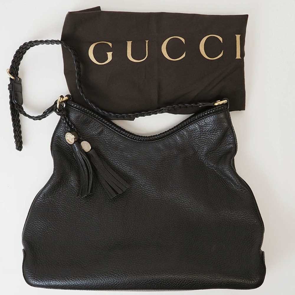 Gucci Black Leather Shoulder Bag (Pre-Owned) - image 8