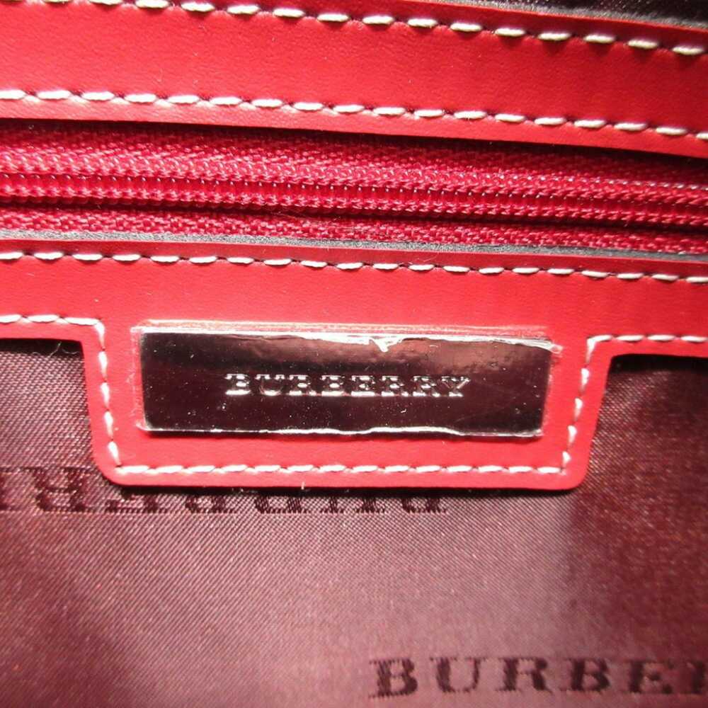 Burberry Nova Check Red Canvas Handbag (Pre-Owned) - image 6