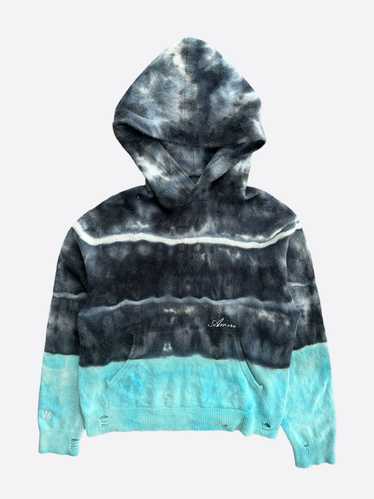 Amiri Amiri Black & Blue Tie-Dye Cashmere Distress