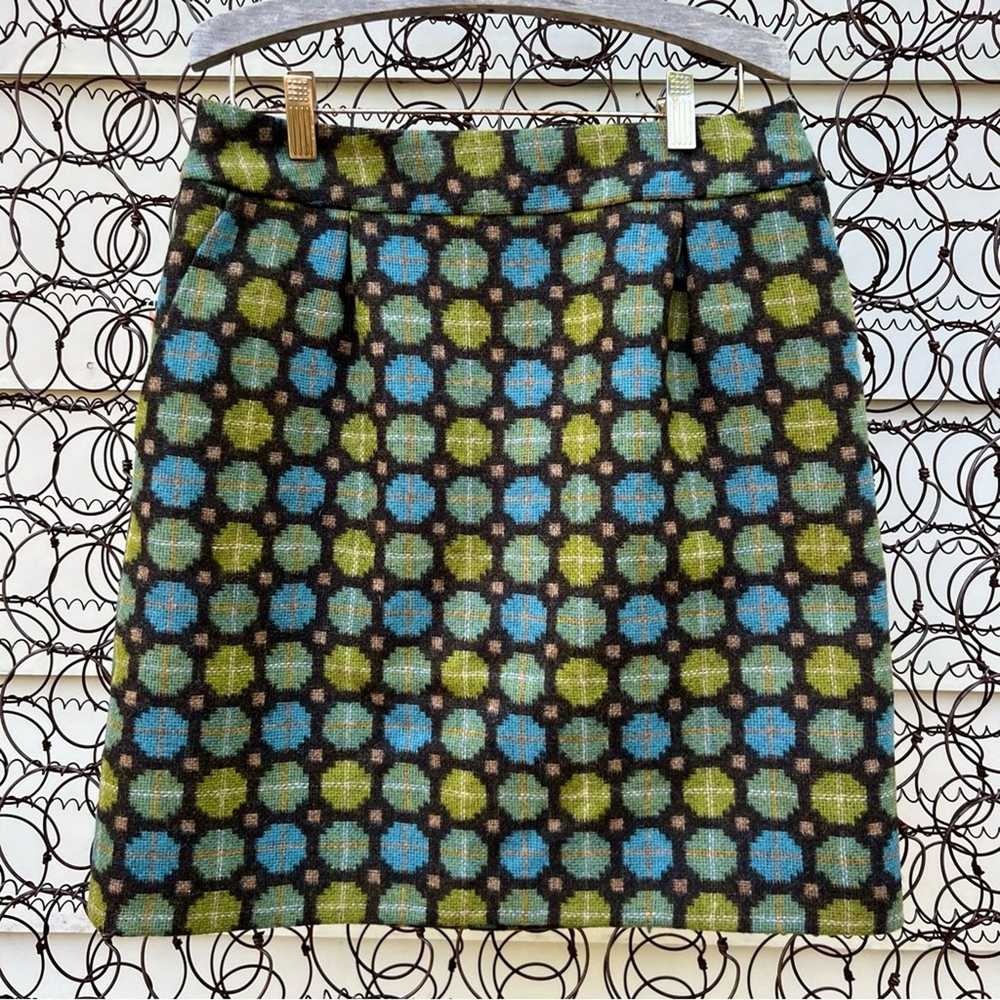 Boden Boden Retro Mod Circles Green Blue Brown Wo… - image 1