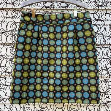 Boden Boden Retro Mod Circles Green Blue Brown Wo… - image 1