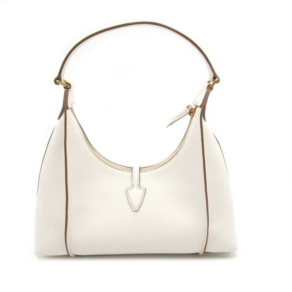 Tod's Tod's Tod's Leather Shoulder Bag White Leat… - image 2