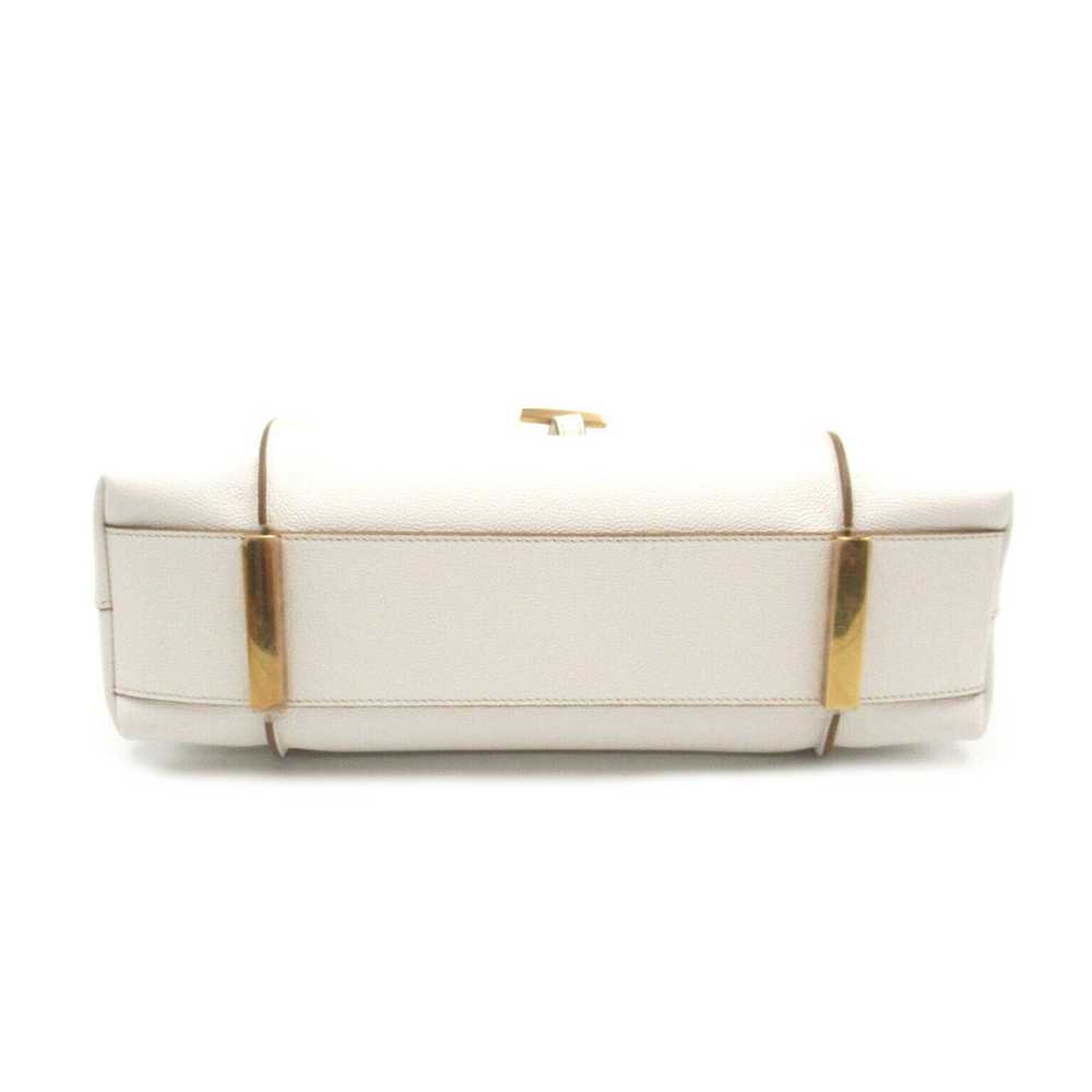 Tod's Tod's Tod's Leather Shoulder Bag White Leat… - image 4