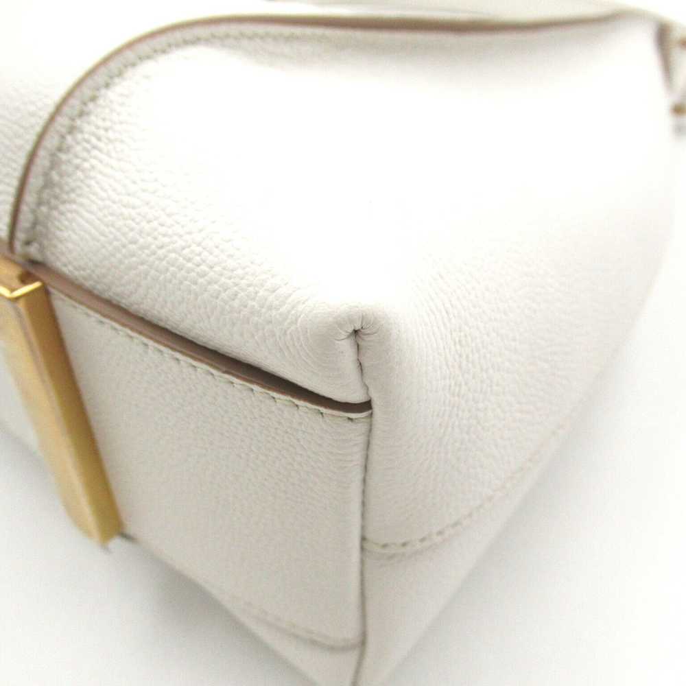 Tod's Tod's Tod's Leather Shoulder Bag White Leat… - image 9