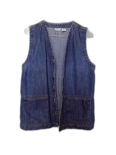 Cabin Creek Vintage Long Denim Jean Vest Women Med