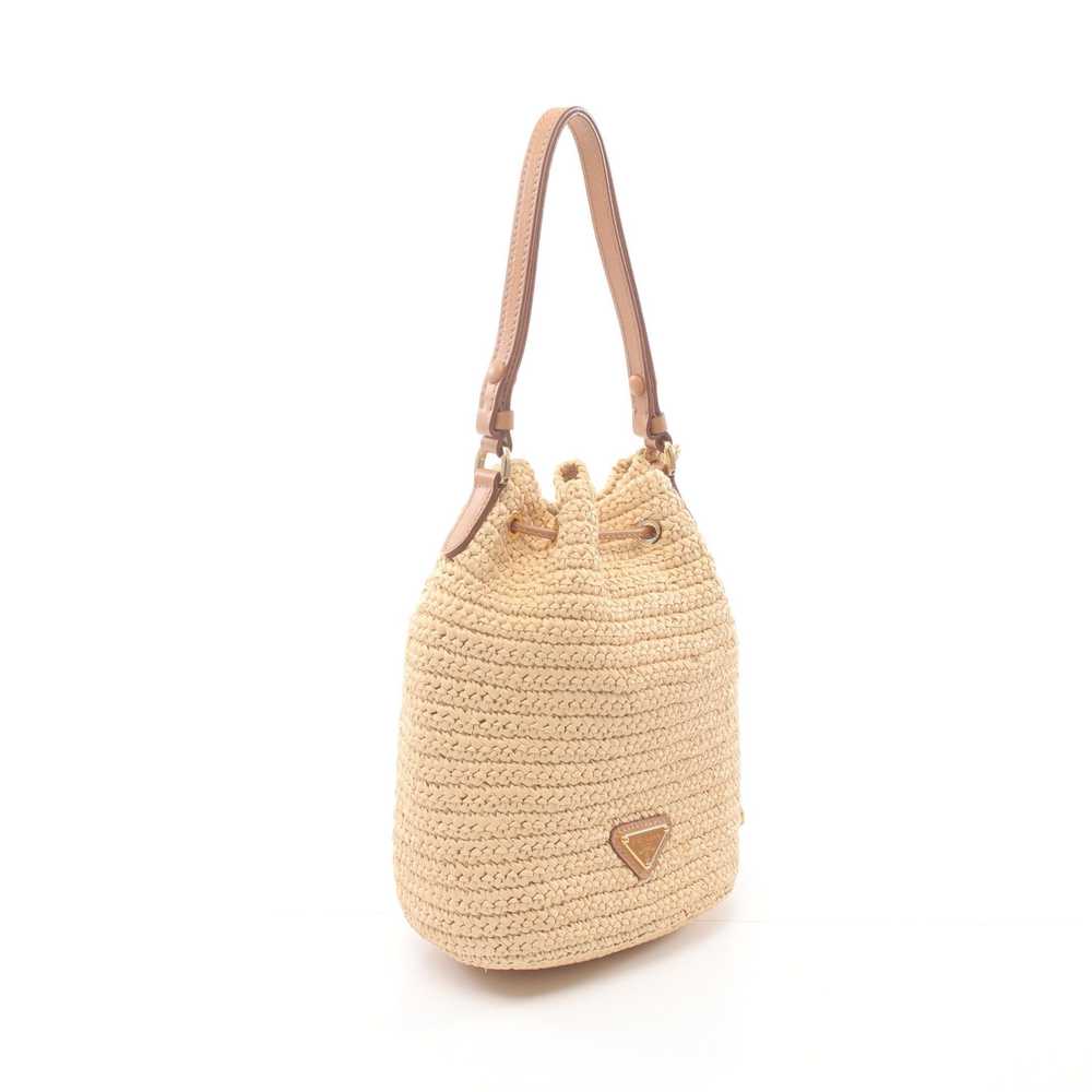 Prada Prada Mini Bucket Bag Basket Handbag Raffia… - image 2