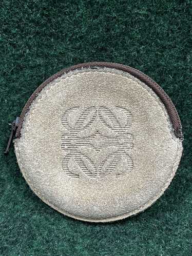 Loewe Loewe Anagram Suede Coin Case