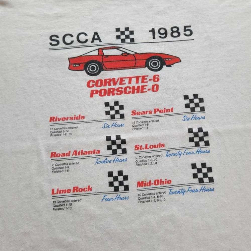 Vintage Vintage '85 Corvette Porsche Double Sided… - image 3