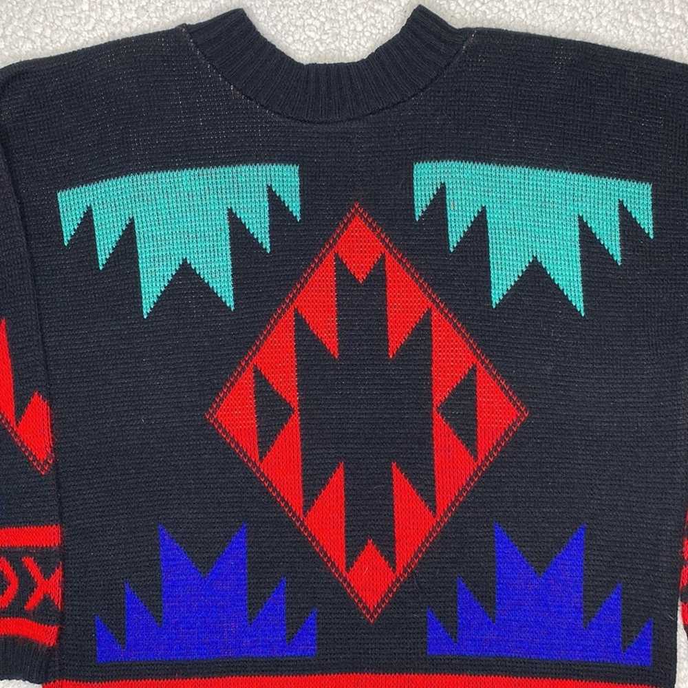 Vintage Vintage Spring Season Geometric Sweater r… - image 3