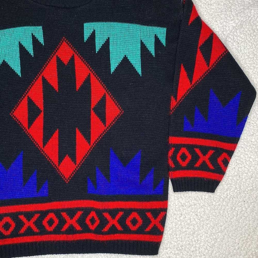 Vintage Vintage Spring Season Geometric Sweater r… - image 9