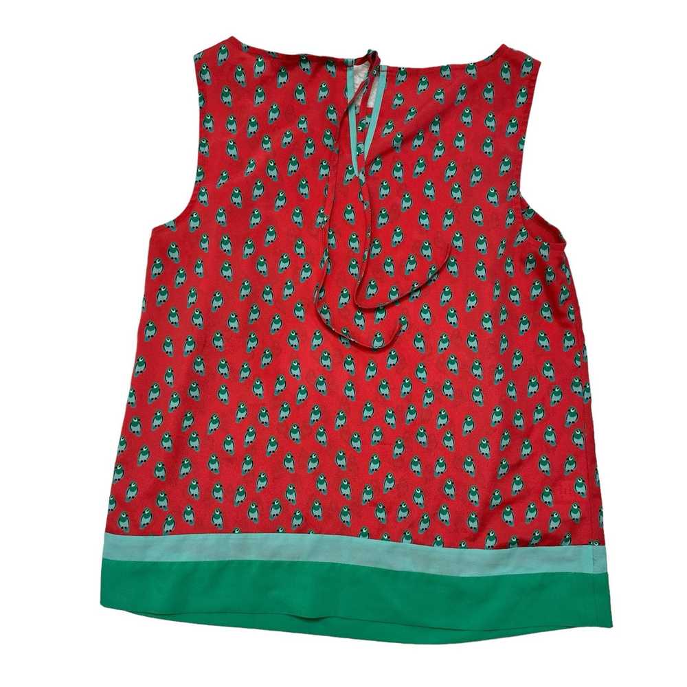 Loft LOFT Parrot Watermelon Sleeveless Top Small … - image 2