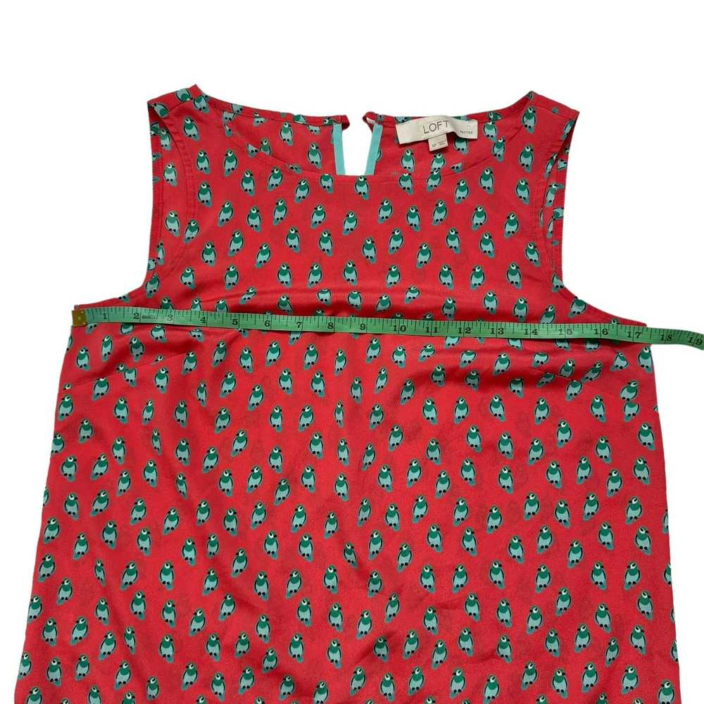 Loft LOFT Parrot Watermelon Sleeveless Top Small … - image 5