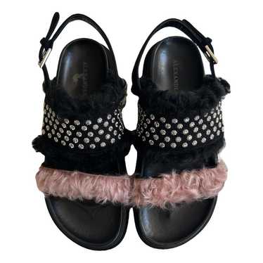 Alexander McQueen Faux fur sandals - image 1