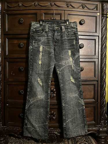 パンツ HYSTERIC GLAMOUR velour paisley bootscut 60'S XXストレートデニムパンツ|HYSTERIC GLAMOUR MEN