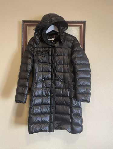 Moncler Moncler Trim Quilted Down Puffer Coat In B