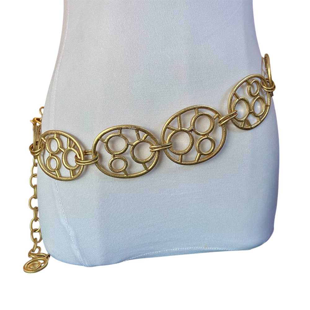 Vintage gold Chico’s chain belt - image 3