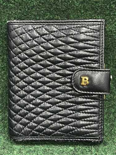 Bally Vintage Bally Quilted Lamb Skin Leather Bifo