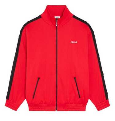 Celine Double Face Track Jacket Red