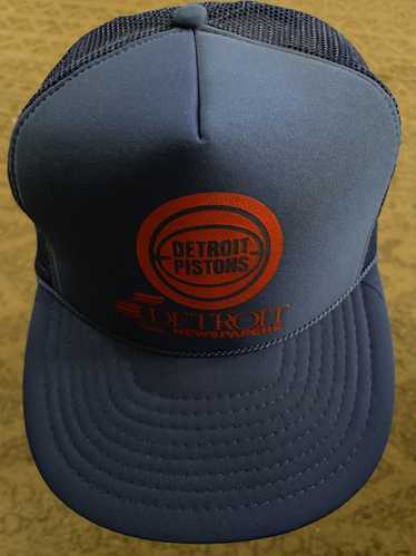 NBA × Nissin × Trucker Hat Vintage 90s Detroit Pis