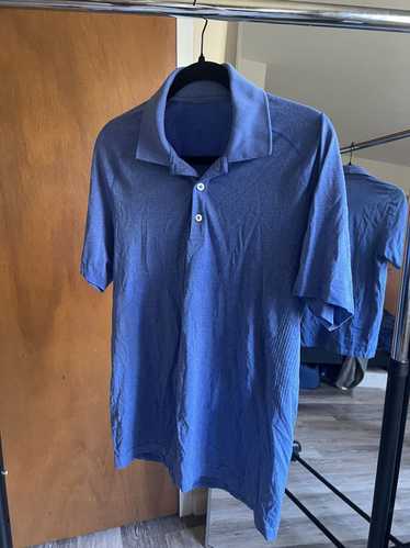 Lululemon Blue Metal Vent Tech Polo