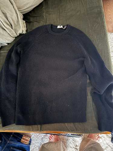 Theory Black wool knit sweater