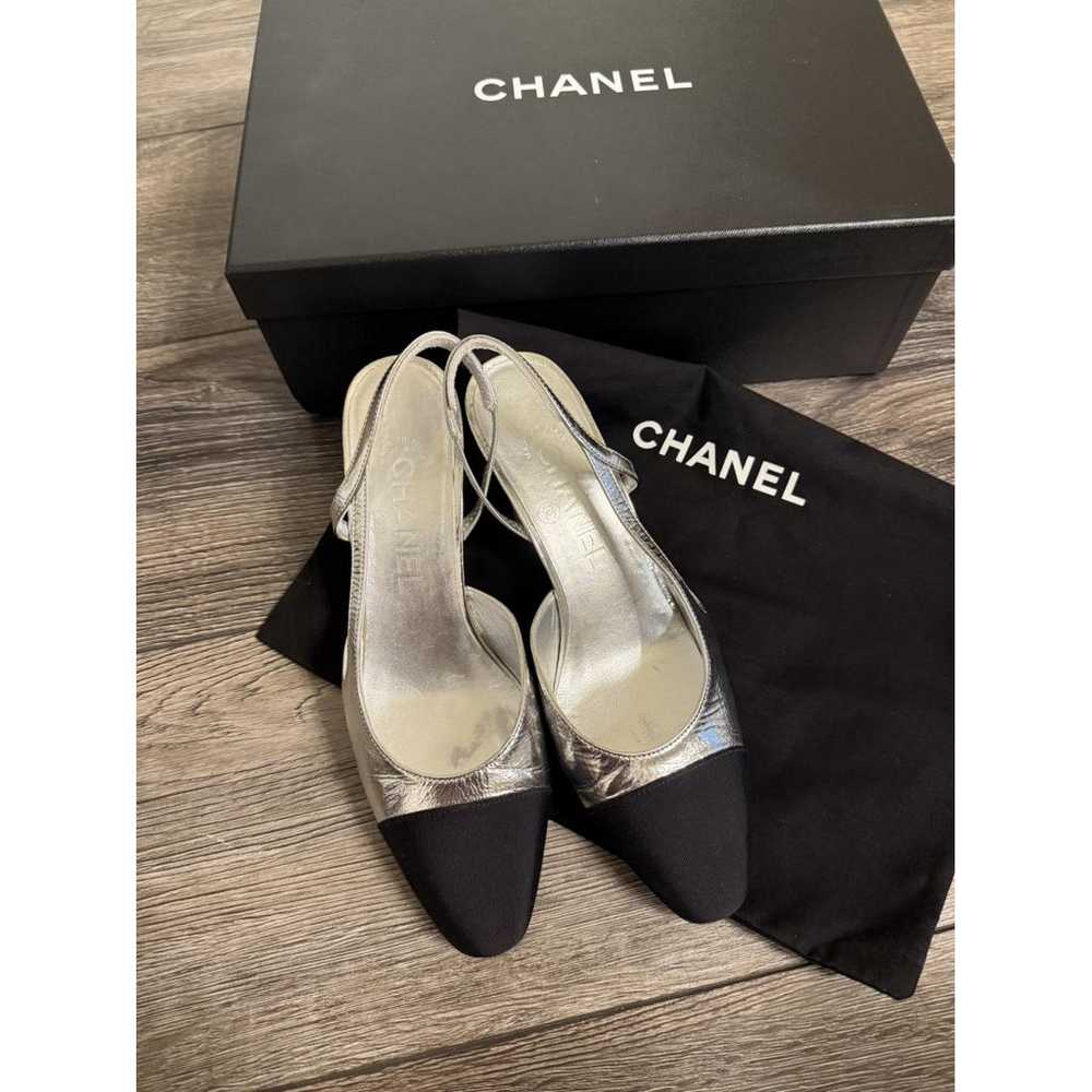 Chanel Slingback leather sandal - image 2