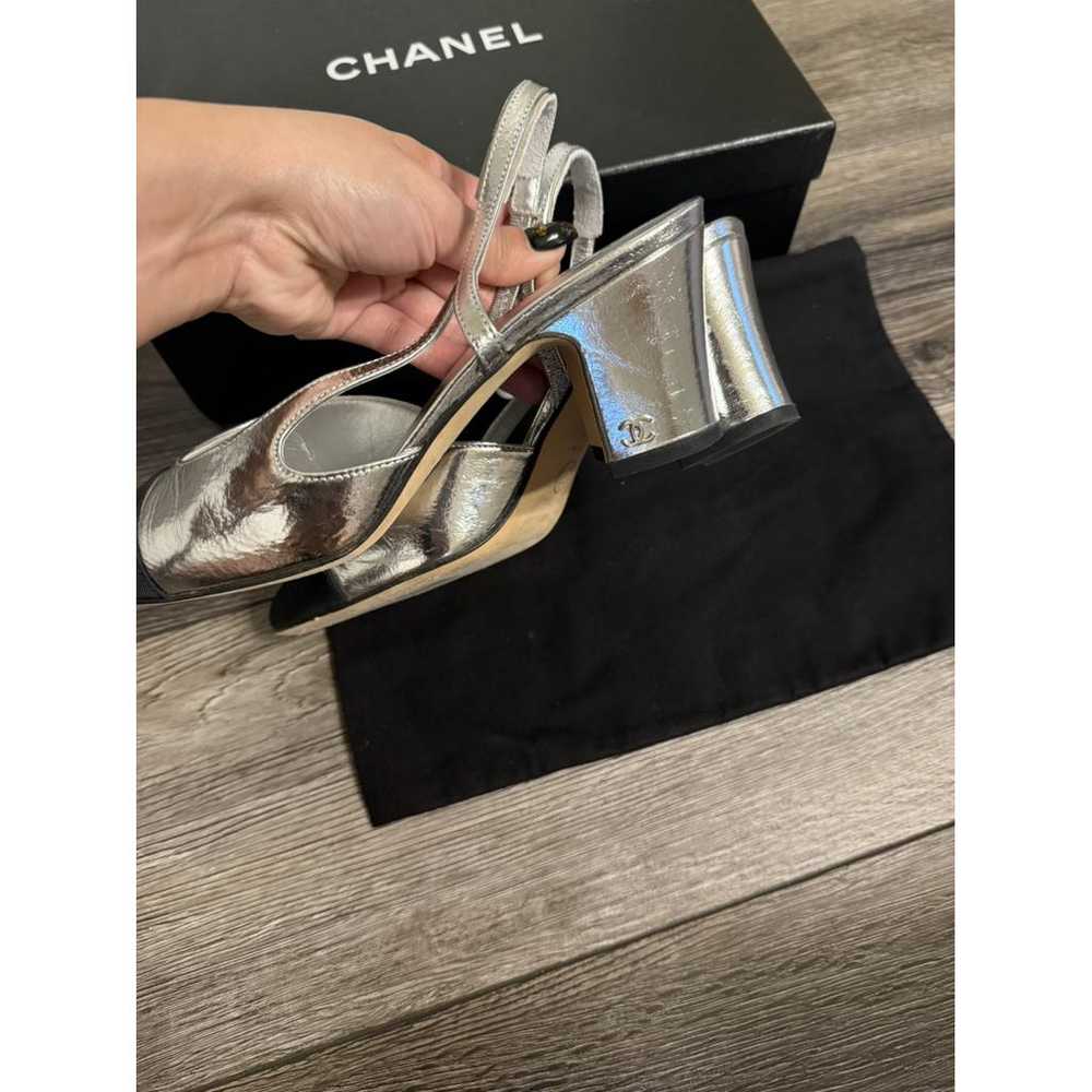 Chanel Slingback leather sandal - image 5