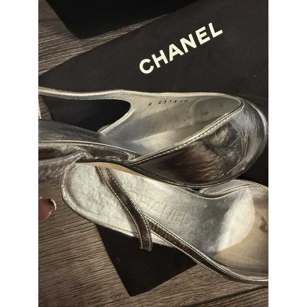 Chanel Slingback leather sandal - image 7