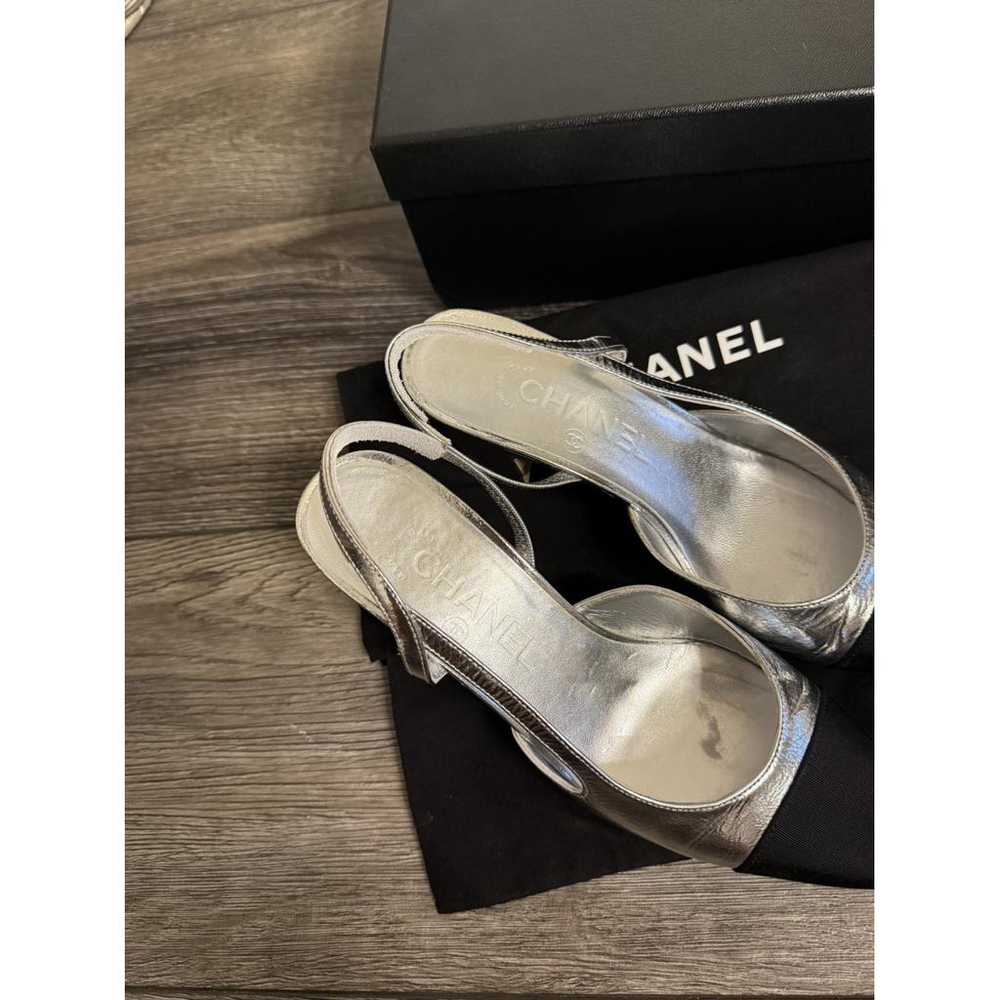 Chanel Slingback leather sandal - image 8