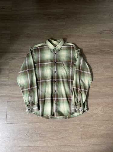 J. Sabatino Plaid Wool Button Down shops Tartan Shirt