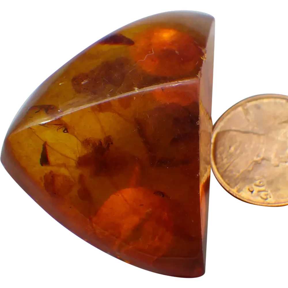 Vintage 1967 Russian Amber Brooch, Kaliningrad Fa… - image 1