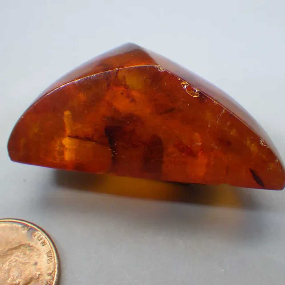 Vintage 1967 Russian Amber Brooch, Kaliningrad Fa… - image 3