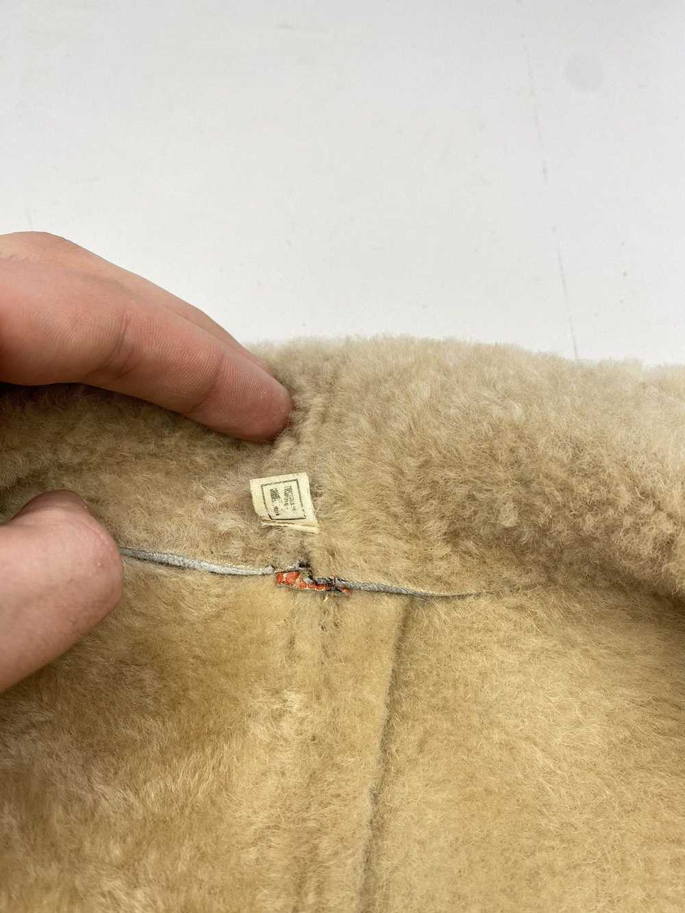 Sheepskin Coat × Very Rare VTG Real Patchwork She… - image 4