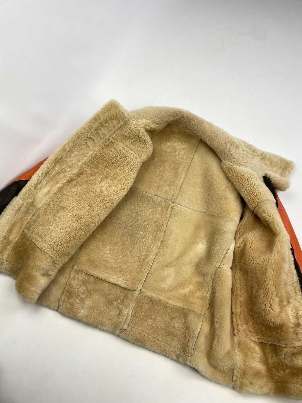 Sheepskin Coat × Very Rare VTG Real Patchwork She… - image 5