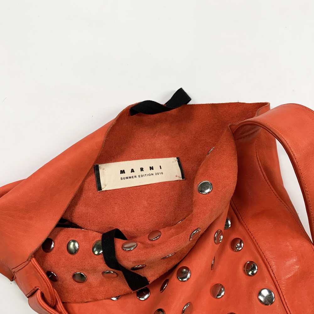 Marni 2010 Studded Leather Tote / Bucket Bag - image 6